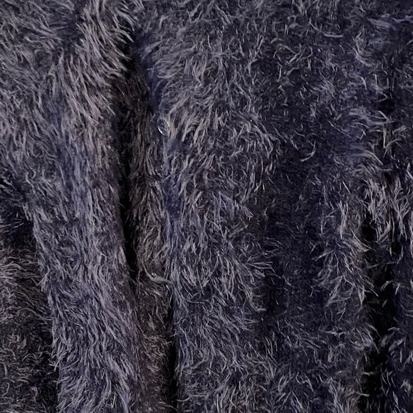 Zara Girls Winter Collection Deep Purple Fuzzy Cardigan Size 11-12 - Picture 12 of 13